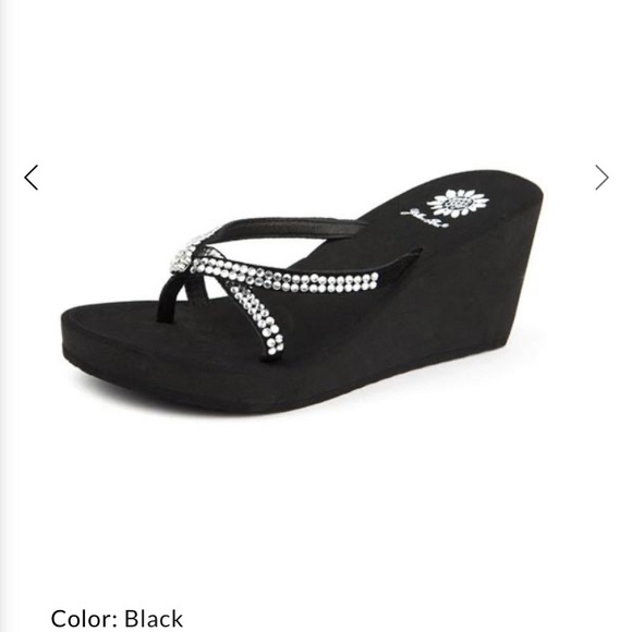 yellow box gateway wedge sandal